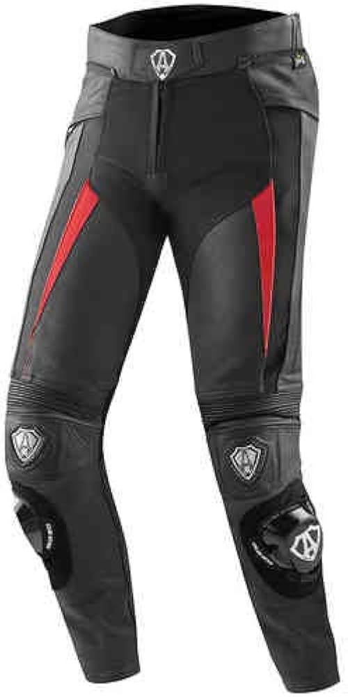 ARLENNESS バイク革パンツ ブラック サイズ46 バンクセンサー付 ARLENNESS バイク革パンツ ブラック サイズ46 バンクセンサー付 美品
